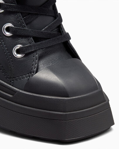 Converse x Martine Ali Chuck 70 De Luxe Wedge Black/Black/Black, On Foot Shot 1