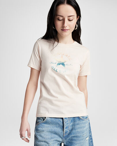 Watercolor Chuck Taylor T-Shirt Pale Petal, Front View