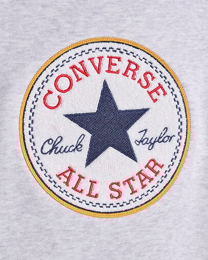 Chenille Patch Heritage Crew Neck Lt Grey Heather