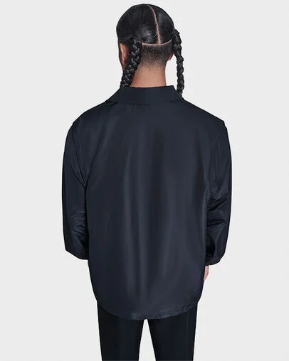 Andover Coach Jacket Black, Detail View