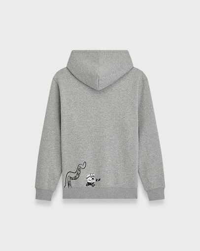 Converse x Minions Standard Fit Hoodie Vintage Grey Heather, Detail View