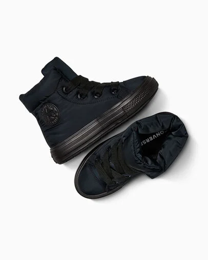 Chuck Taylor All Star Elements Boot Black/Black/Black, Angled View