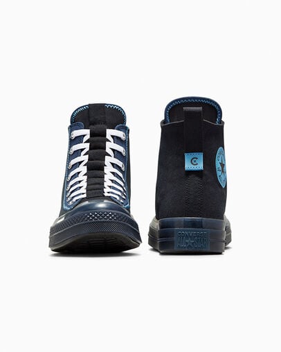 Chuck Taylor All Star CX Explore Black/Navy/Lt. Blue, Heel View