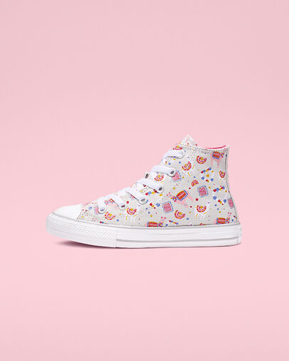 Llama Party Chuck Taylor All Star Mouse/Coastal Pink/White