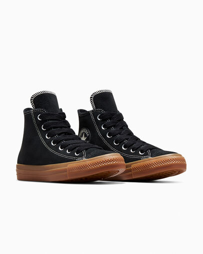 Chuck Taylor All Star Suede Black/Gum Honey/Gingersnap, Top and Side View