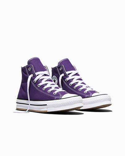 Chuck Taylor All Star EVA Lift Platform Canvas Blackberry Jam Purple/White/Egret