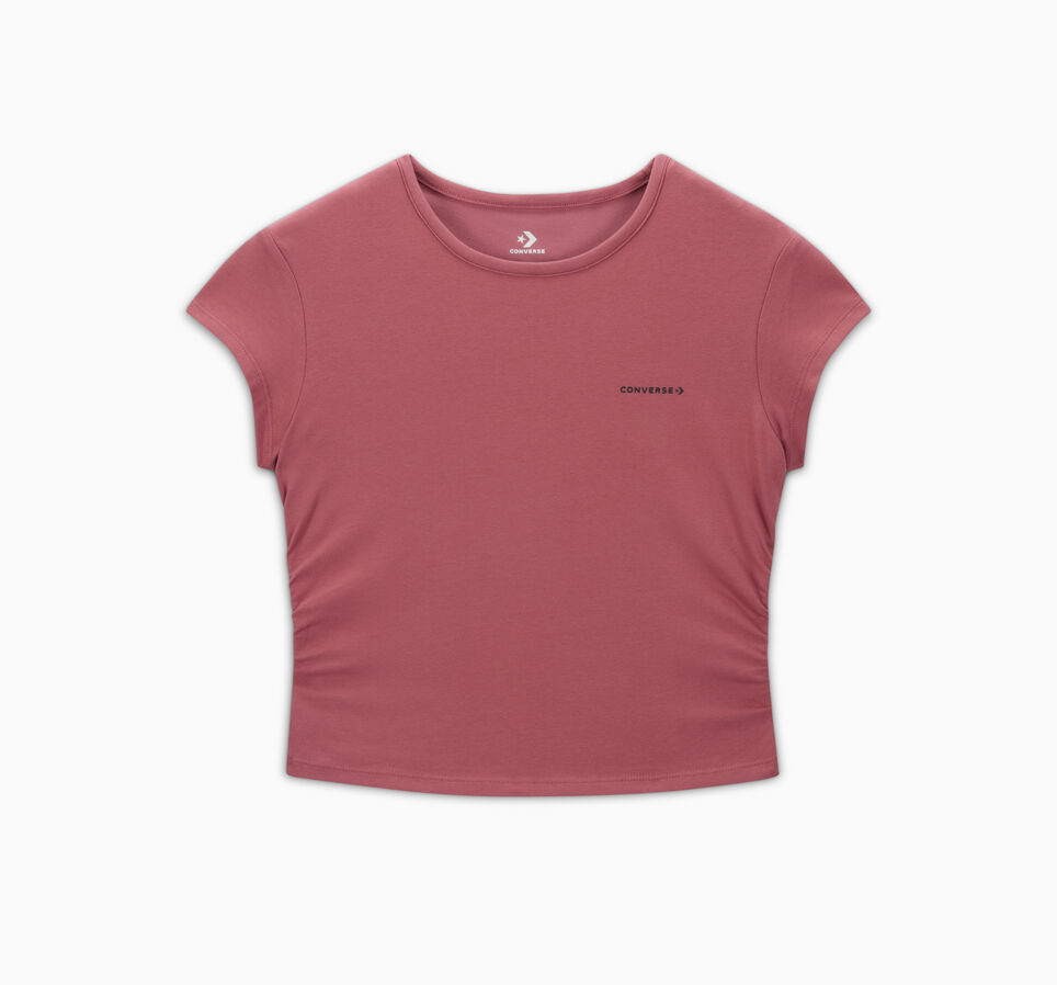 Ruched Crop Top Royal Flush Pink