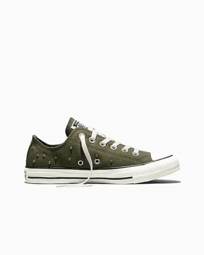 Chuck Taylor All Star Mini Studs Utility Green/Gold/Egret, Outer Side View