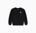 Textured Logo Crew Neck Black