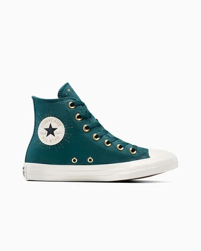Chuck Taylor All Star Cosmic Embroidery Jaded Teal/Egret, Outer Side View