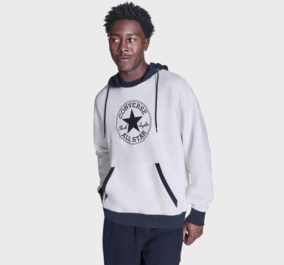 Chuck Taylor Patch Two-Tone Hoodie Converse Egret Multi