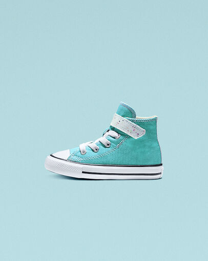 Galaxy Dust Hook and Loop Chuck Taylor All Star Turbo Green/Natural Ivory