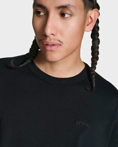 CONS Embroidered Loose Fit T-Shirt Black