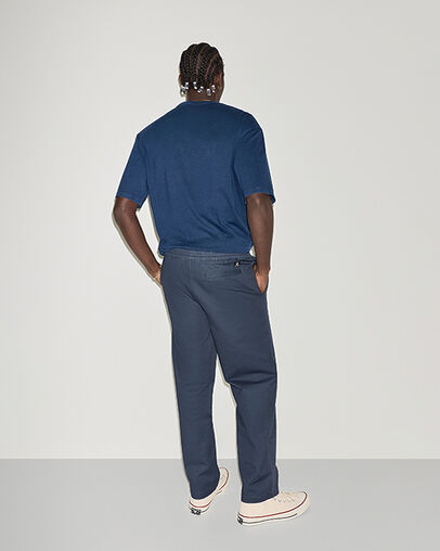 Straight Leg Pants Navy, Detail View