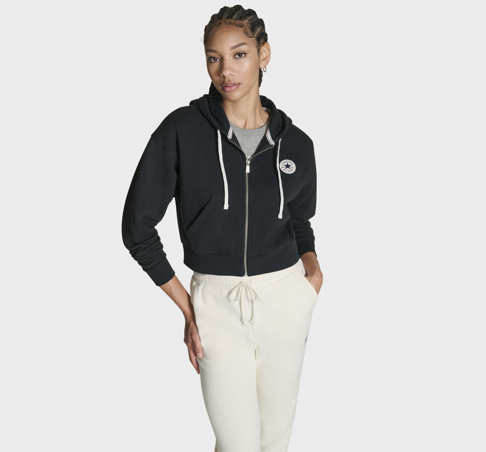 Retro Chuck Taylor Full-Zip Hoodie Black