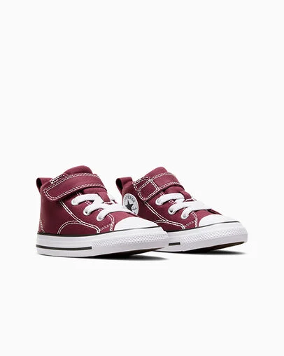 Chuck Taylor All Star Malden Street Easy On Deep Bordeaux/White/Black, Top and Side View