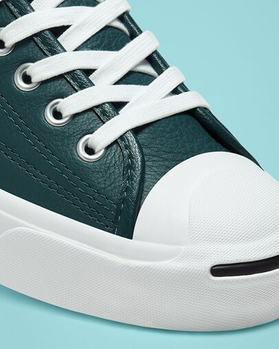 Seasonal Color Leather Jack Purcell Faded Spruce/White/White