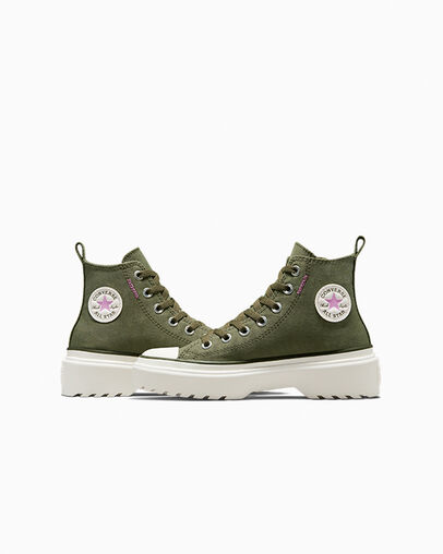 Chuck Taylor All Star Lugged Lift Platform Craft Remastered Utility/Egret/Grape Fizz, Detail Angle View
