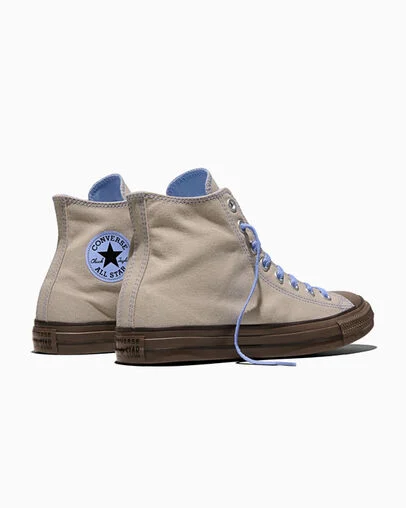 Chuck Taylor Color Pop Papyrus Brown/Brown/Very Peri Purple, Heel View