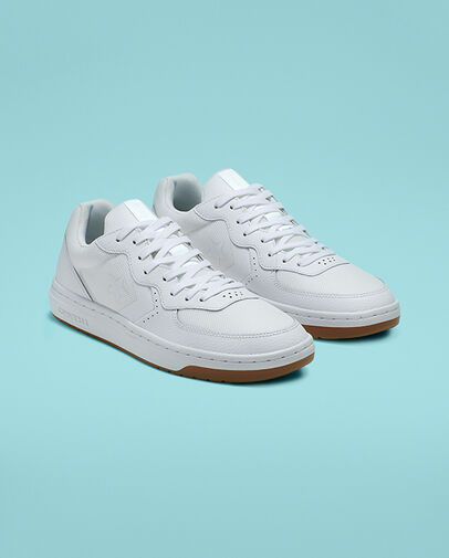 Rival Leather Low Top White/White/Gum