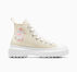 Chuck Taylor All Star Lugged Lift Platform Flowers Easy On Egret/White/Pink Phase