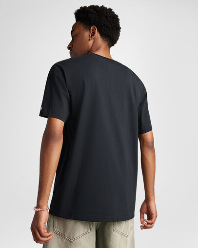 CONS Logo T-Shirt Converse Black, Back View