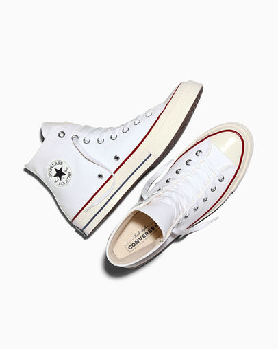 Chuck 70 Canvas White/Garnet/Egret, Angled View