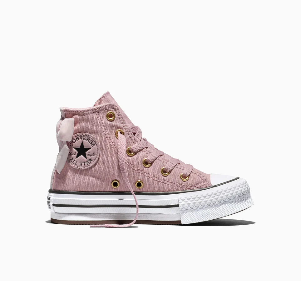 Chuck Taylor All Star EVA Lift Platform Velvet Bows Petal Pit/Black/White