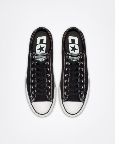 CTAS Pro Low Top Black/Black/White