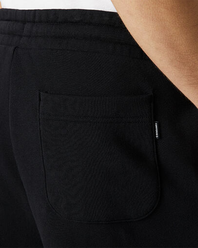 Embroidered Star Chevron Black