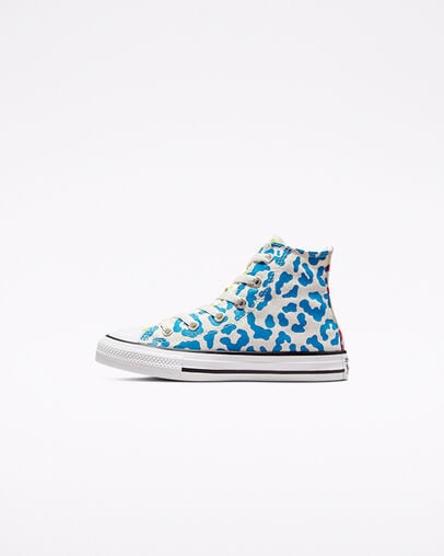 Chuck Taylor All Star Leopard Egret/Kinetic Blue/Citron Zest, Inner Side View