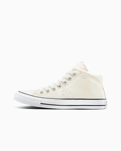 Chuck Taylor All Star Madison Embroidered Flowers Egret/White/Sugar Berry, Inner Side View