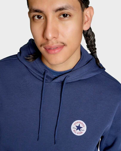 Chuck Taylor All Star Patch Hoodie Navy, Detail View