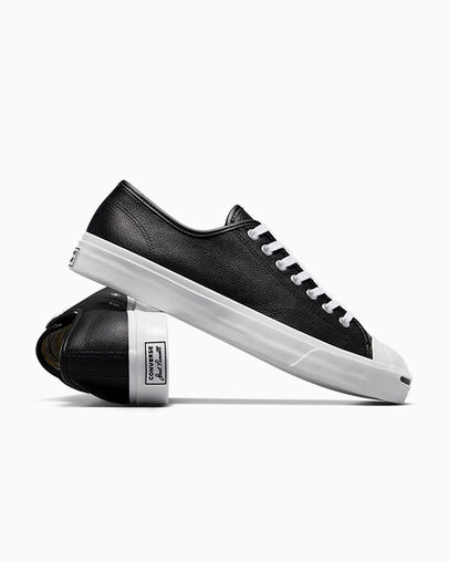 Jack Purcell Leather Low Top Black/White/White