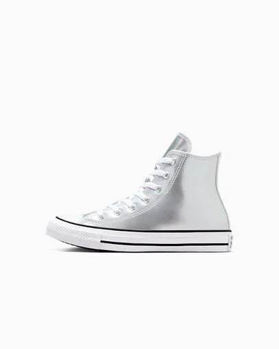 Chuck Taylor All Star Metallic Silver/White/Silver, Inner Side View