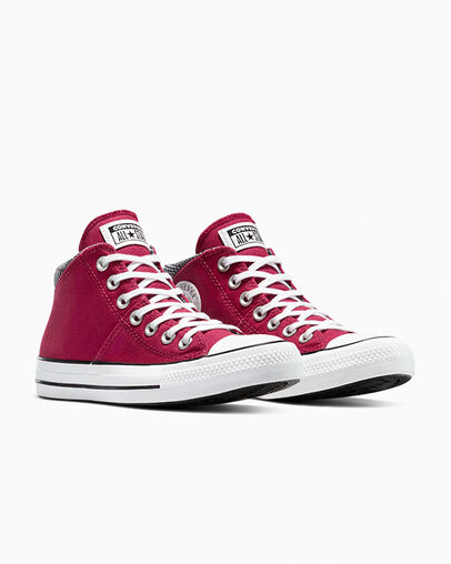 Chuck Taylor All Star Madison Plaid Sporty Berry/Black/White, Top and Side View