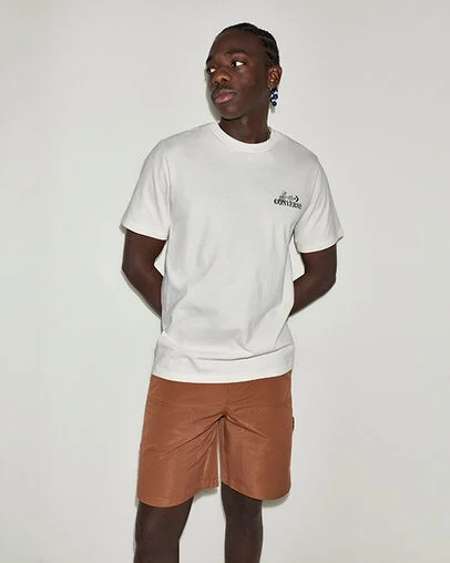 Converse Tacos T-Shirt Converse Egret, Front View