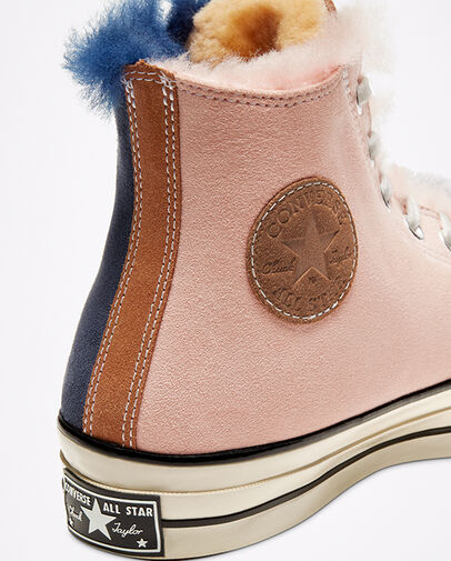 Shearling Chuck 70 Navy Blue/Baby Pink/Egret