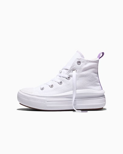 Chuck Taylor All Star Move Platform White/Pixel Purple/White, Inner Side View