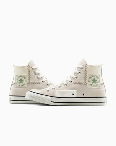 Chuck Taylor All Star Patchwork Light Dune/Egret, Detail Angle View