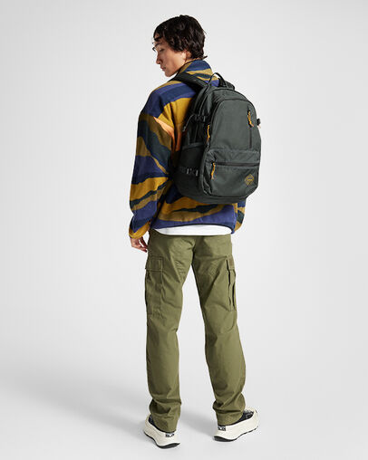 Graphic Straight Edge Backpack Secret Pines Green