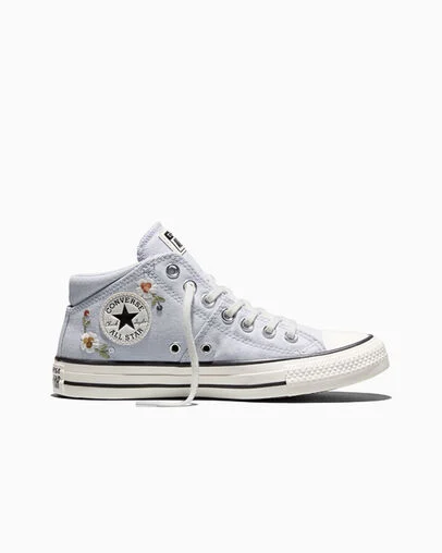 Chuck Taylor All Star Madison Sequin Flowers Almost Lavender/Vintage White, Outer Side View