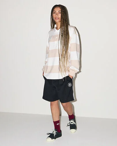 Chuck Taylor Lo Black/Black/Egret, On Foot Shot 1