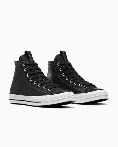 Chuck 70 Monochrome Black/Black/White, Top and Side View