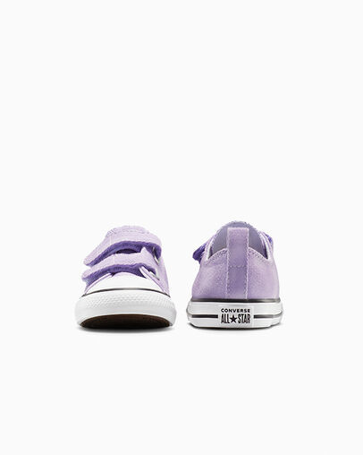 Chuck Taylor All Star Color Splash Easy-On Court Purple/Violet Heat/White, Heel View