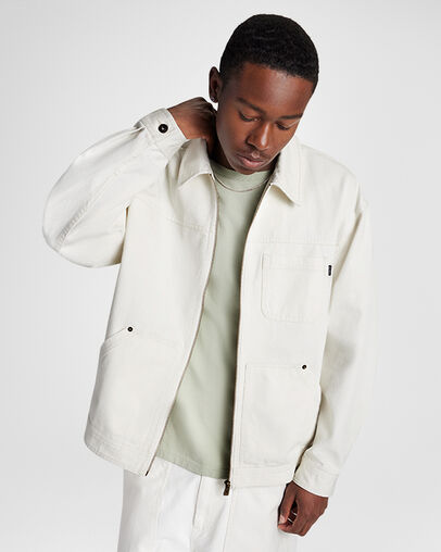 Shop Jacket Converse Egret, Front View