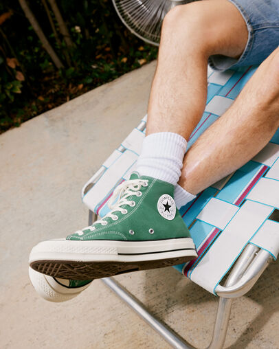 Chuck 70 Seasonal Color Admiral Elm Green/Egret/Black, Detail Angle View