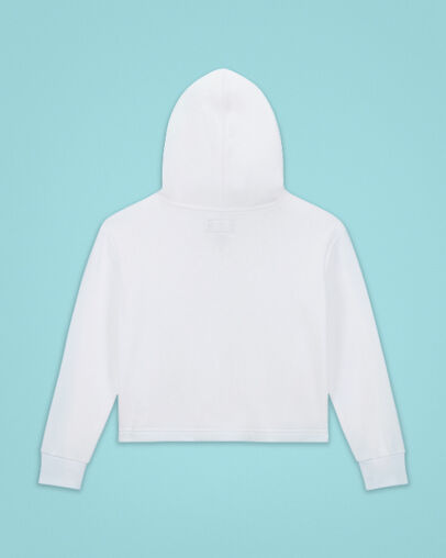 Gradient Wordmark Fleece Pullover White