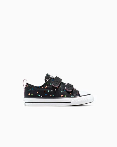 Chuck Taylor All Star Confetti Easy On Black/White/Black, Outer Side View