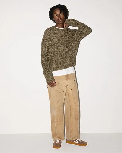 All Star Classic Trainer Suede Grounded/Vintage White/Gum, On Foot Shot 1